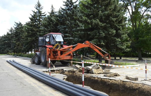Sewer Line Excavation in Hendersonville