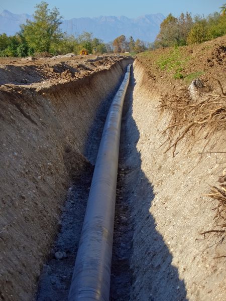 Gas Pipe Trenching in Hendersonville